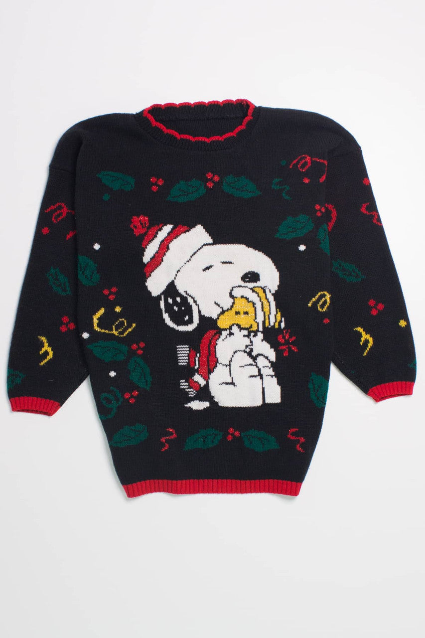 Snoopy Black Ugly Christmas Pullover 58612