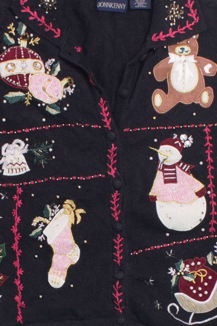 Black Ugly Christmas Cardigan 58618