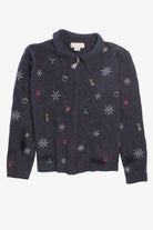 Gray Ugly Christmas Cardigan 58621