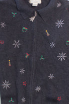 Gray Ugly Christmas Cardigan 58621