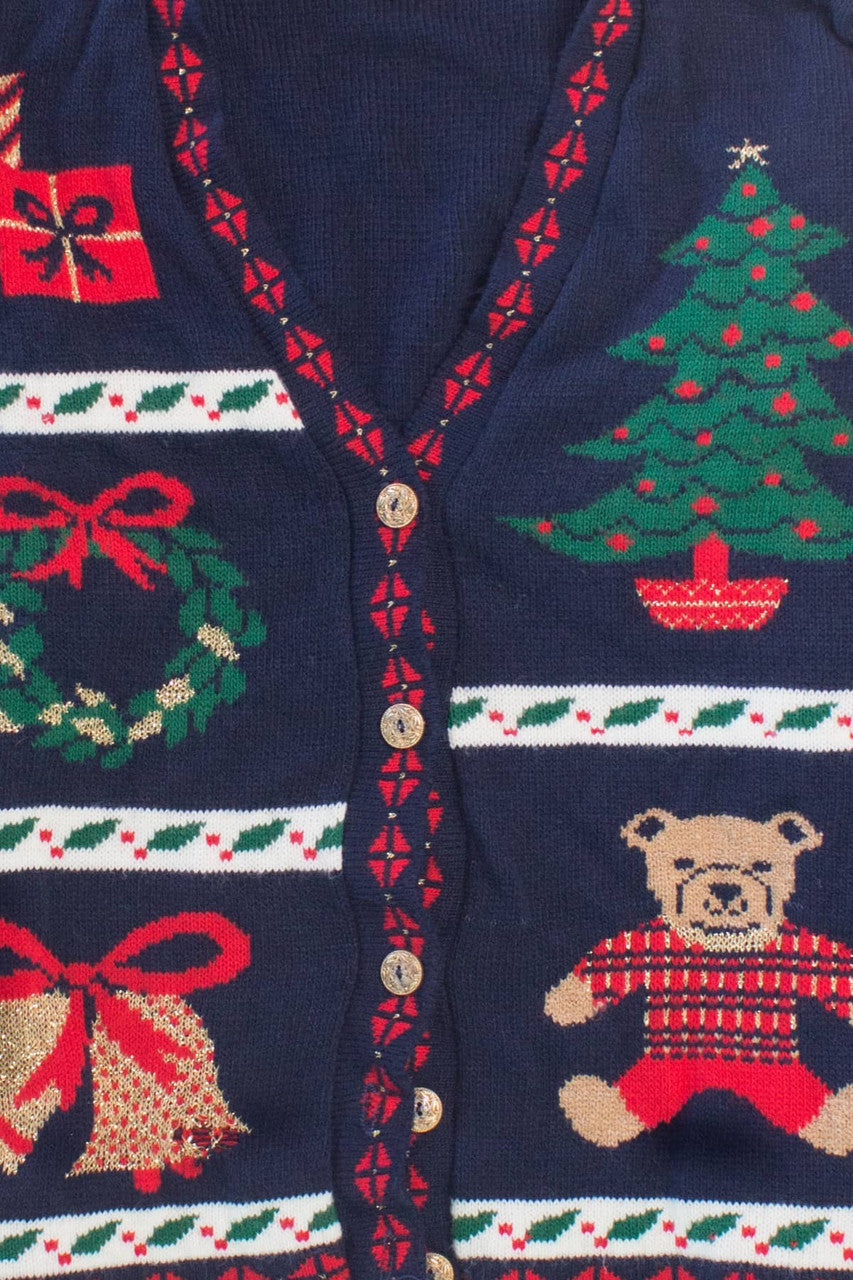 Blue Ugly Christmas Cardigan 58622