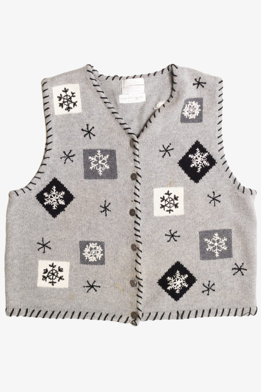 Gray Ugly Christmas Vest 59008