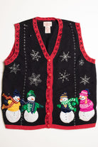 Black Ugly Christmas Vest 59021