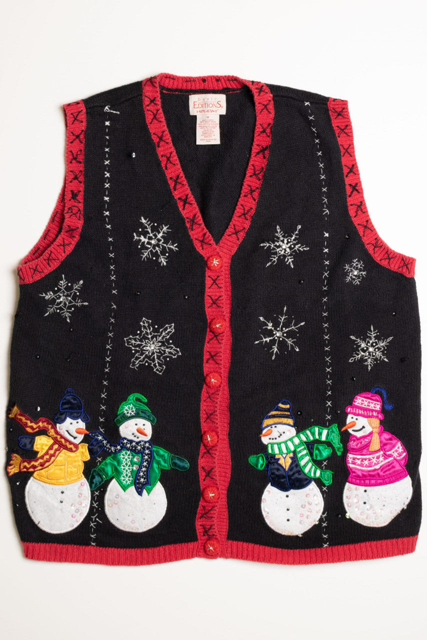 Black Ugly Christmas Vest 59021