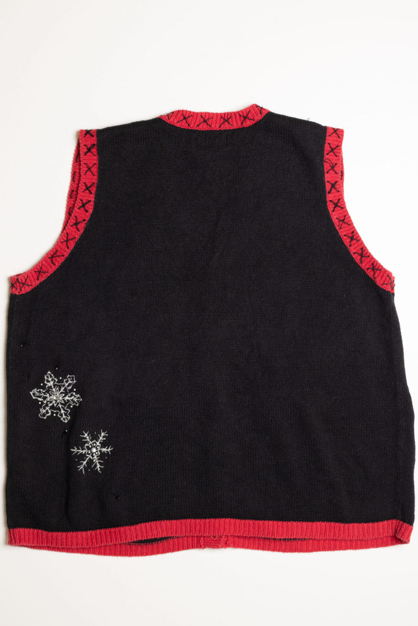 Black Ugly Christmas Vest 59021