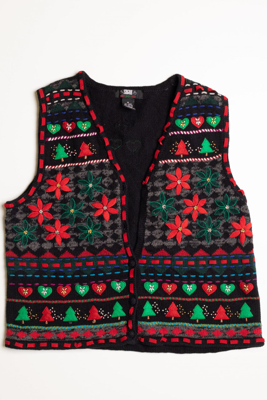 Black Ugly Christmas Vest 59024