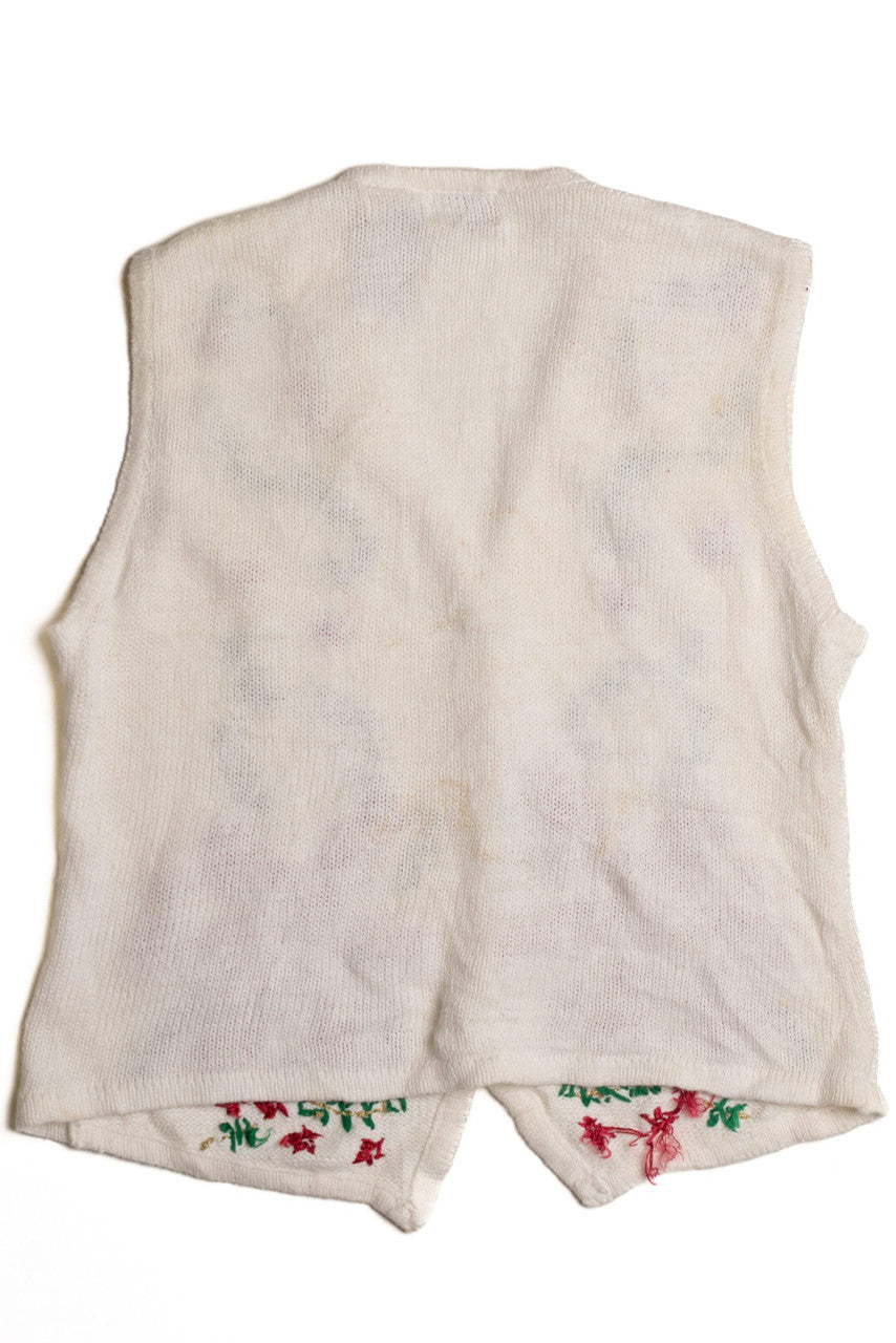 White Ugly Christmas Vest 59042