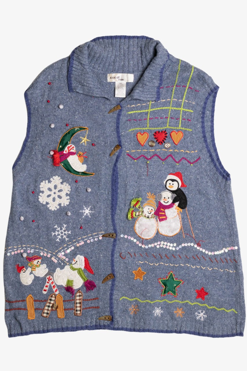 Blue Ugly Christmas Vest 59043