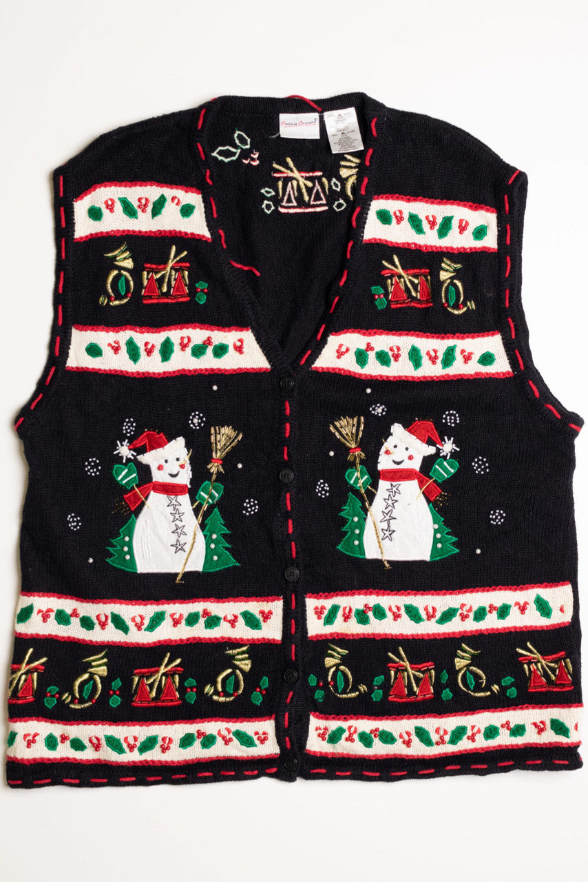 Black Ugly Christmas Vest 59044