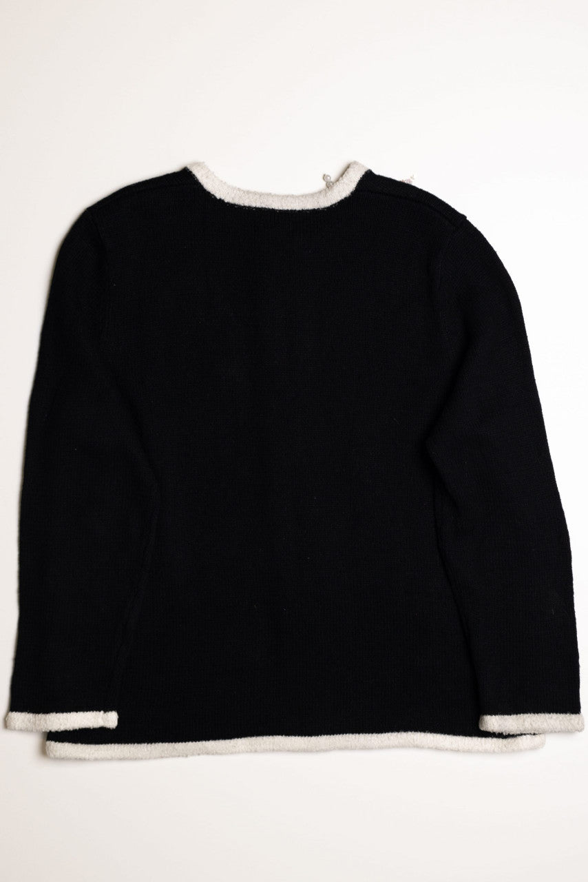 Black Ugly Christmas Cardigan 59046