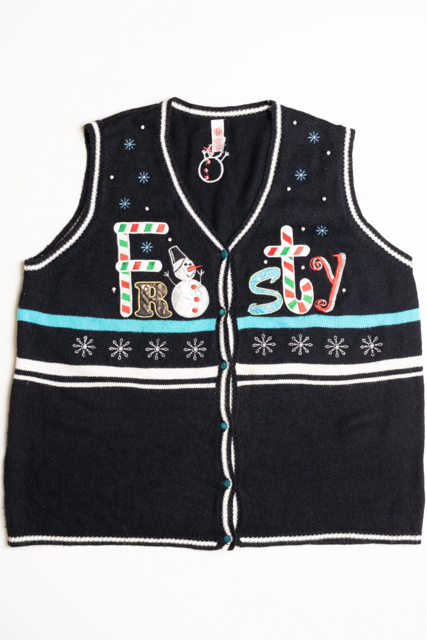 Black Ugly Christmas Vest 59117