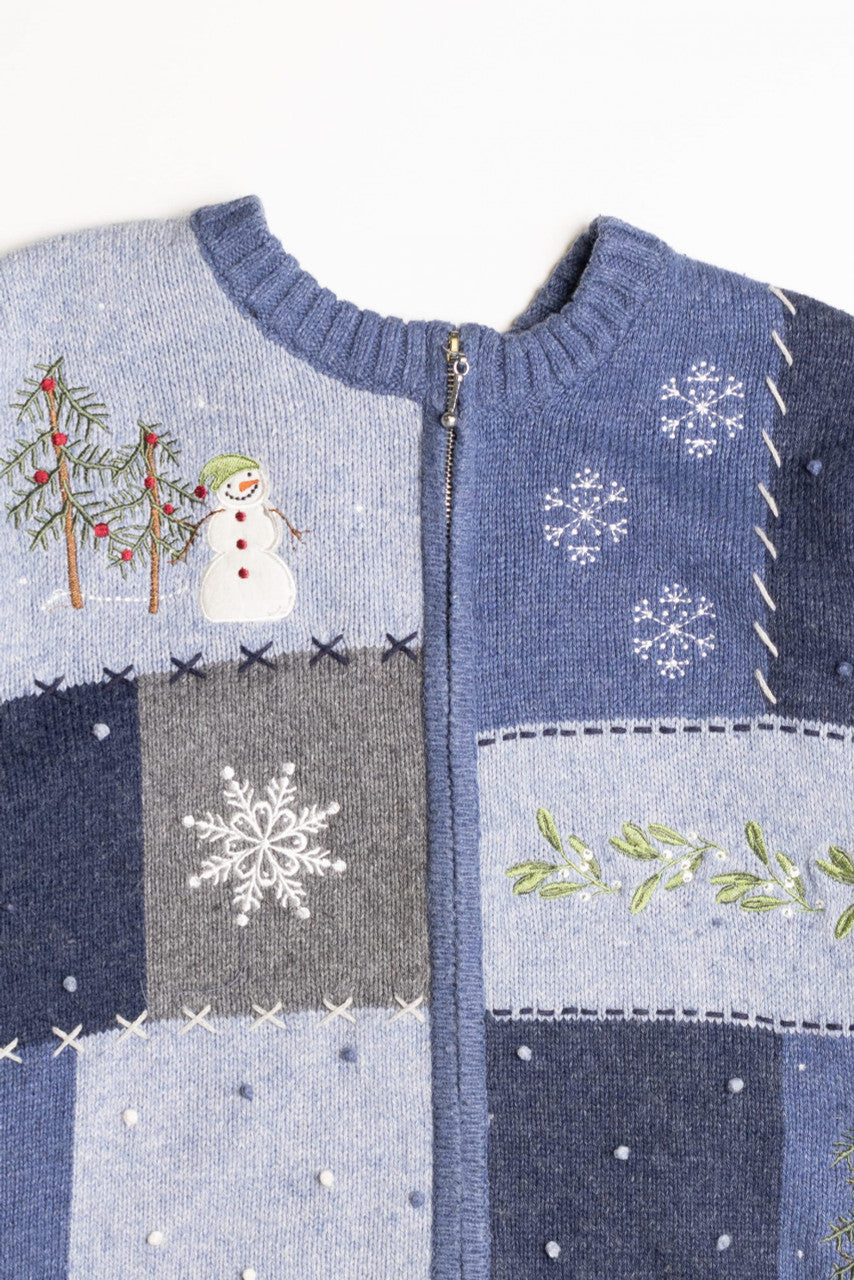 Blue Ugly Christmas Cardigan 59118