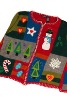 Jason Maxwell Collage Ugly Christmas Cardigan