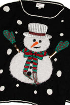 Black Ugly Christmas Snowman Pullover 59177
