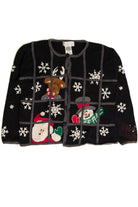 Black Ugly Christmas Cardigan 59188