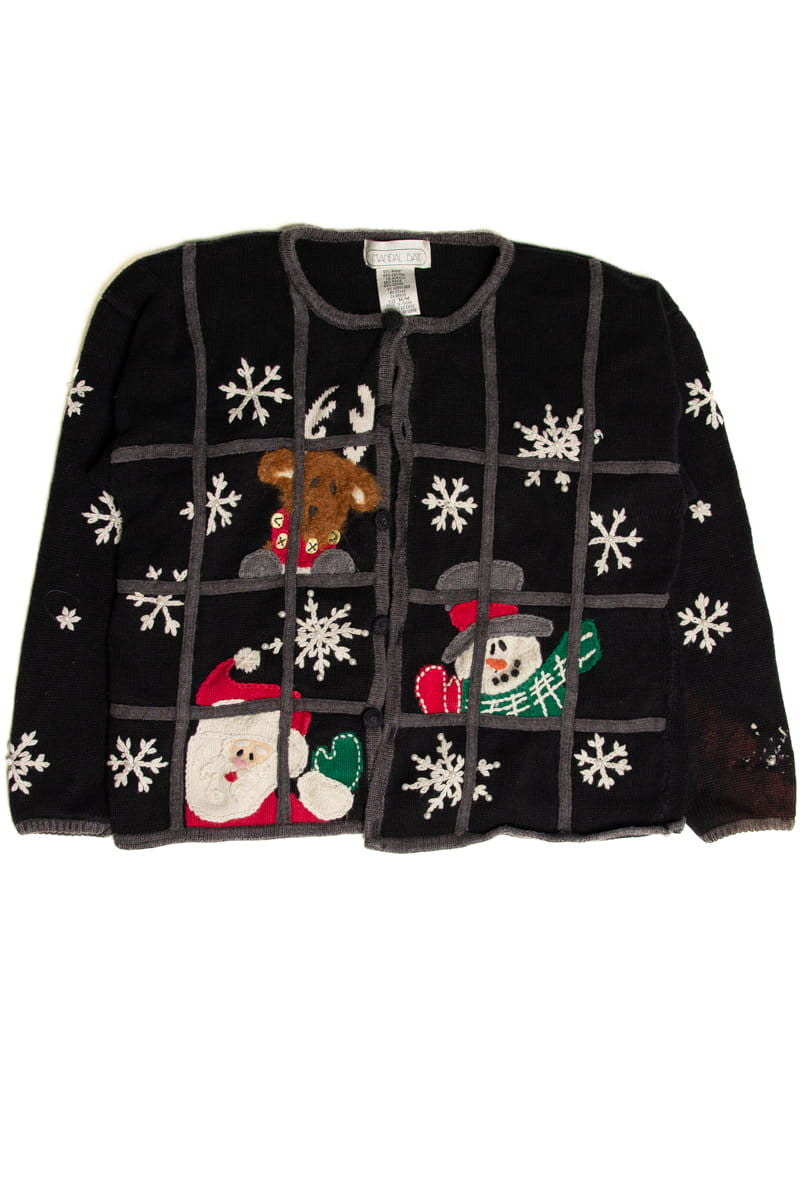 Black Ugly Christmas Cardigan 59188