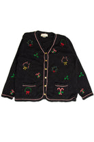 Black Ugly Christmas Cardigan 59190