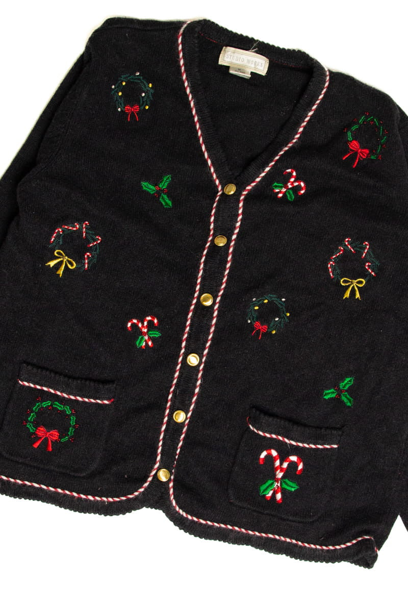 Black Ugly Christmas Cardigan 59190