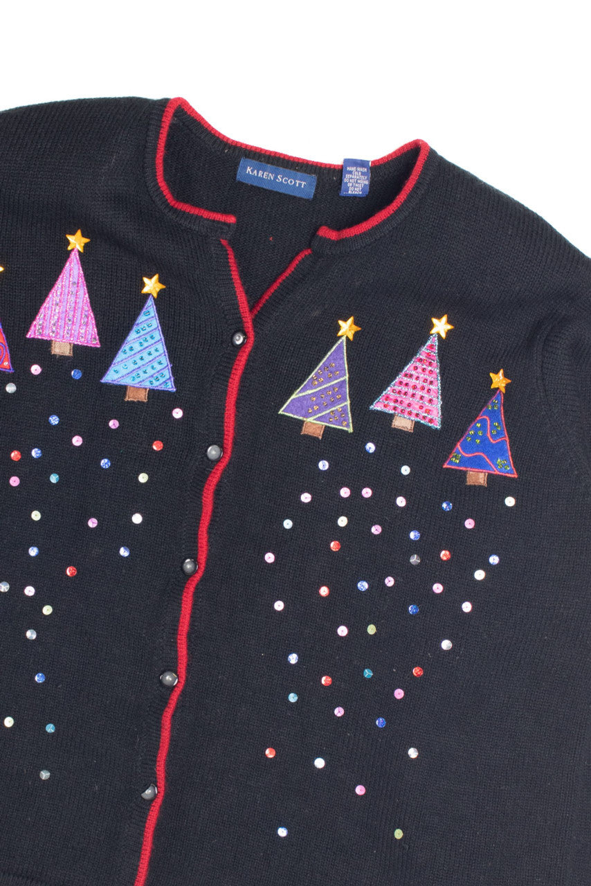 Black Ugly Christmas Cardigan 59232