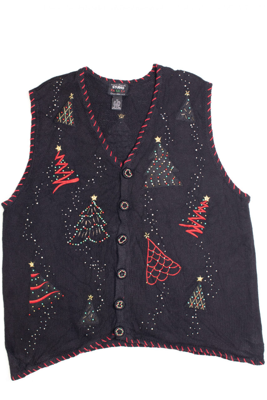 Black Ugly Christmas Vest 59240