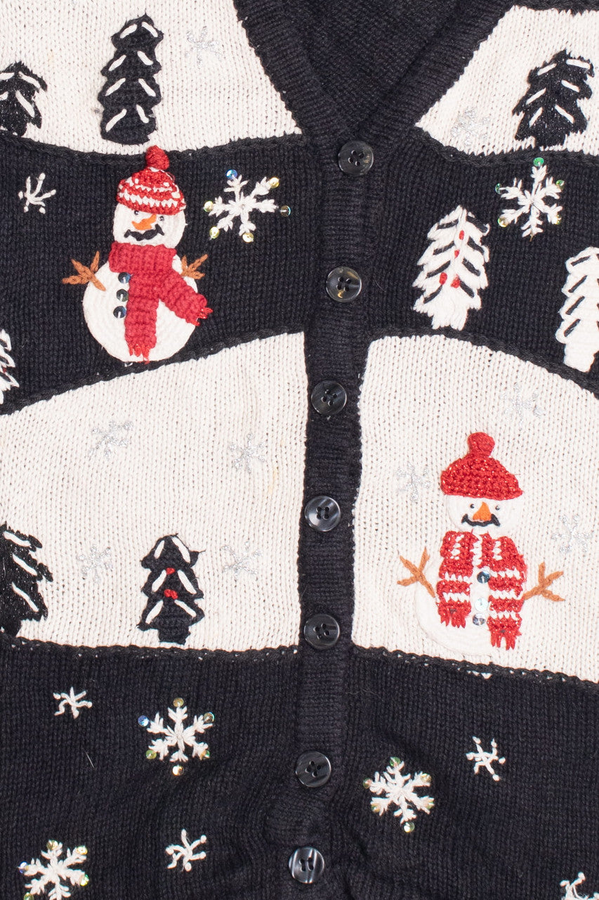 Black Ugly Christmas Vest 59242