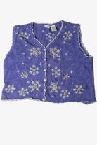 Blue Snowflake Ugly Christmas Vest 59256