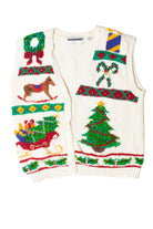 White Ugly Christmas Vest 59257