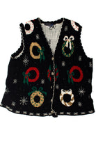 Black Wreath Ugly Christmas Vest 59260