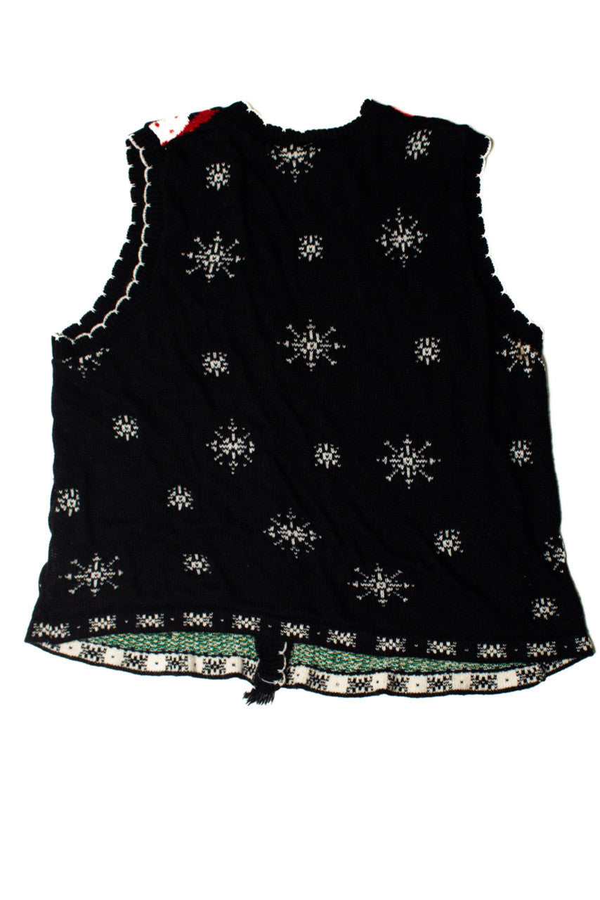 Black Wreath Ugly Christmas Vest 59260