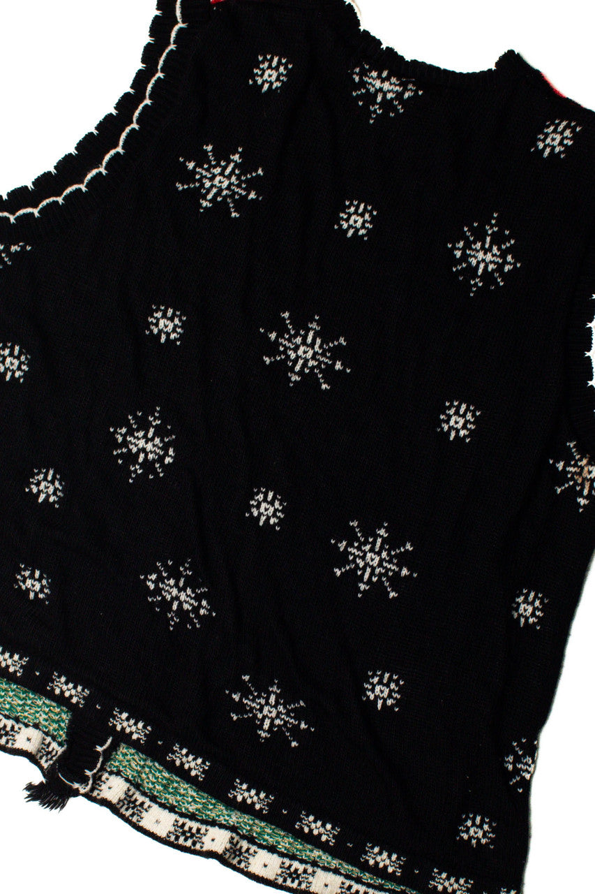 Black Wreath Ugly Christmas Vest 59260