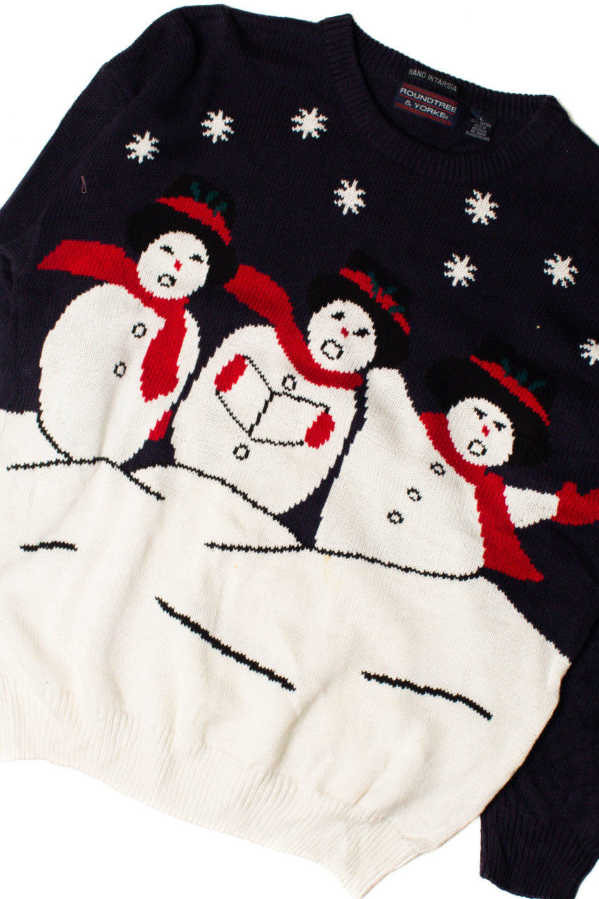 Singing Snowmen Ugly Christmas Pullover 59288