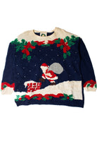 Vintage Santa on the Roof Ugly Christmas Pullovers (1994)