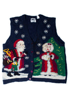 Vintage The Claus' Ugly Christmas Vests (1990s)
