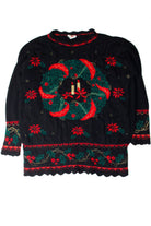 Black Wreath Ugly Christmas Pullover 59300