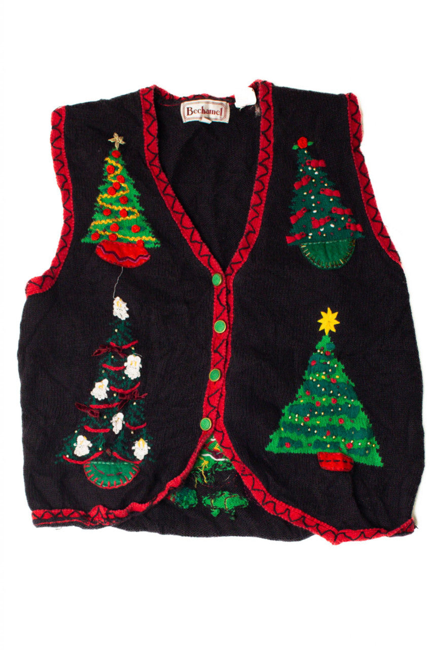 Black Tree Ugly Christmas Vest 59311