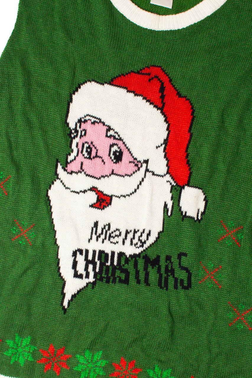 Santa Green Ugly Christmas Vest 59312
