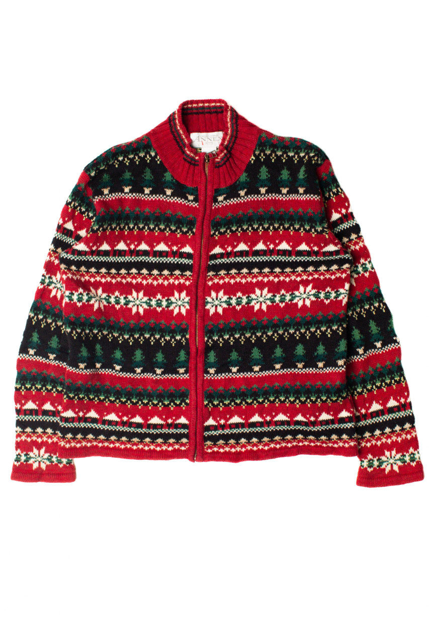 Multicolor Nordic Christmas Cardigan 59313