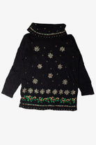 Beaded Snowflakes Ugly Christmas Pullover 59319