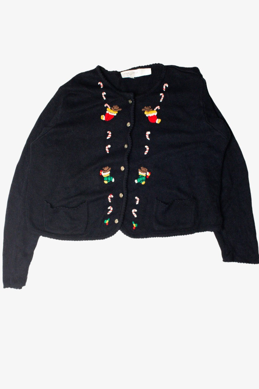 Candy Cane Stockings Ugly Christmas Cardigan 59335