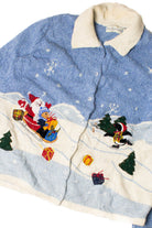 Santa in his Sleigh Ugly Christmas Cardigan 59349