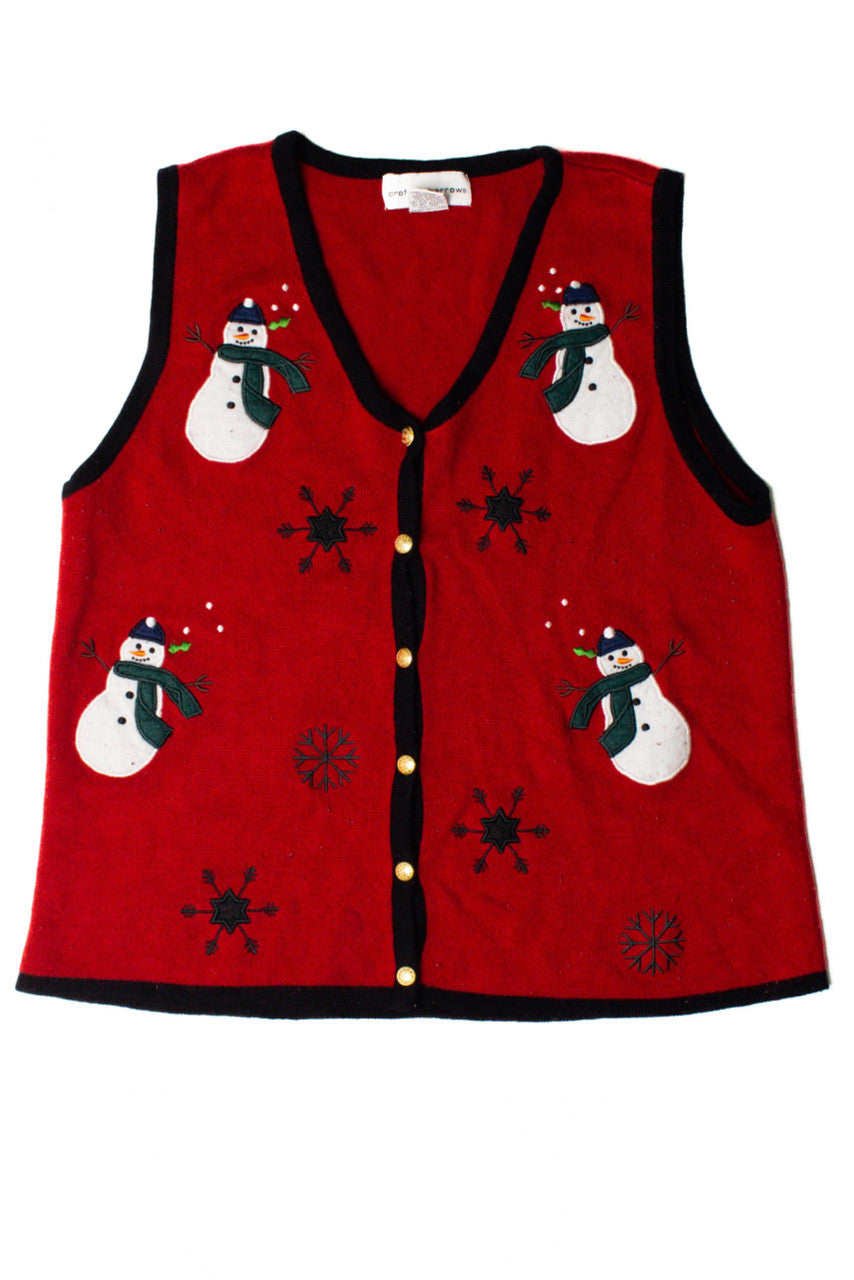 Snowmen Red Ugly Christmas Vest 59355