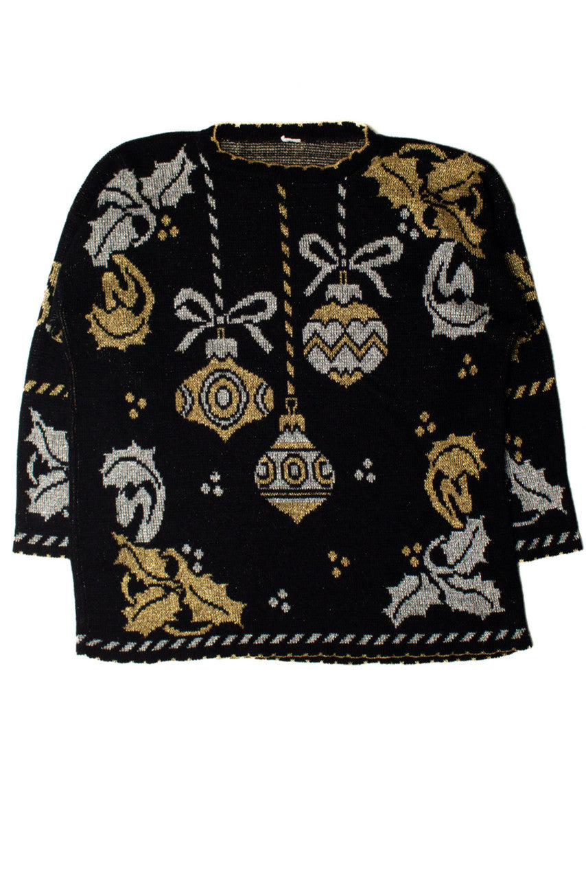 Metallic Ornaments Ugly Christmas Pullover 59359
