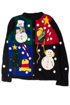 Snowmen Collage Ugly Christmas Cardigan 59361