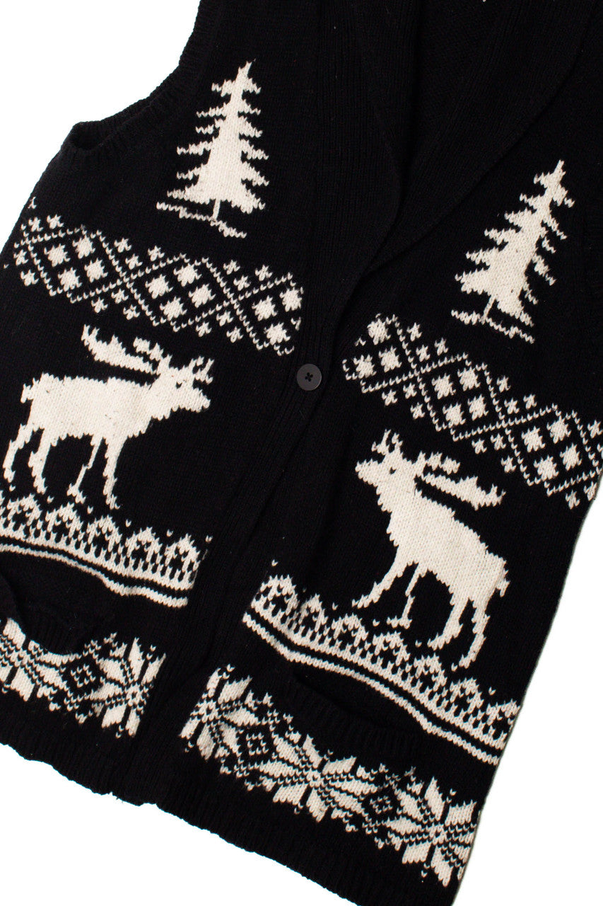 Black Reindeer Ugly Christmas Vest 59364