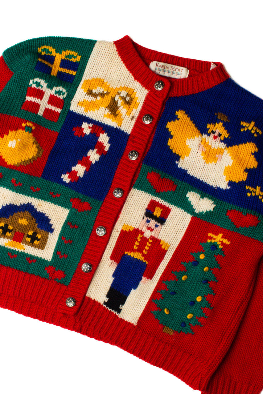 Christmas Collage Ugly Christmas Cardigan 59372