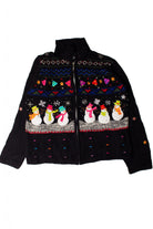 Funky Fun Snowmen Friend Ugly Christmas Cardigan 59396