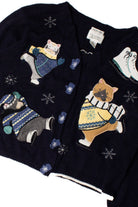 Winter Sports Kitty Cats Ugly Christmas Cardigan 59400