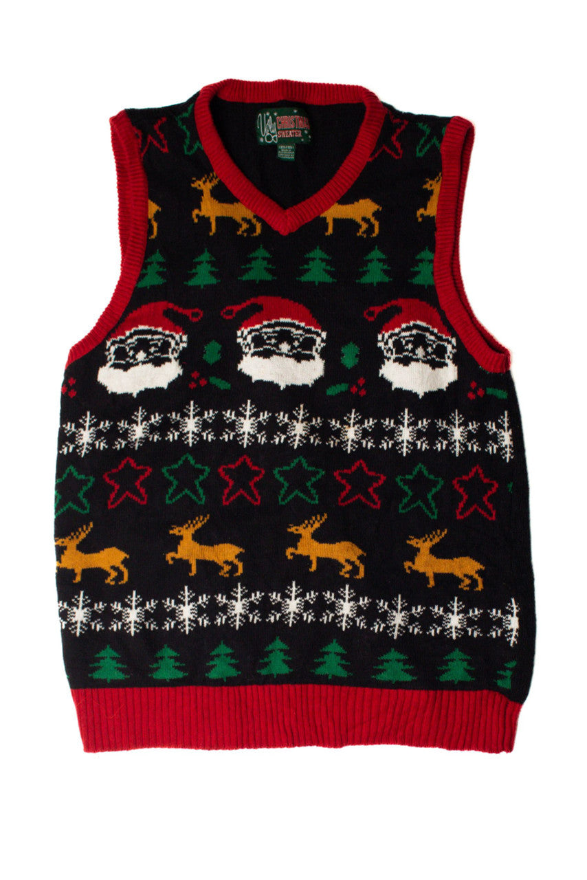 Black Ugly Christmas Vest 59415