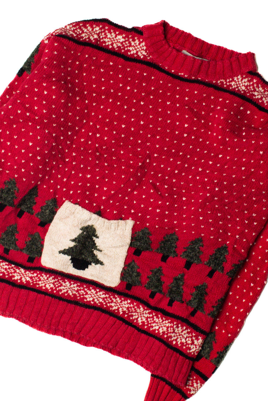 Little Tree Pocket Ugly Christmas Pullover 59420