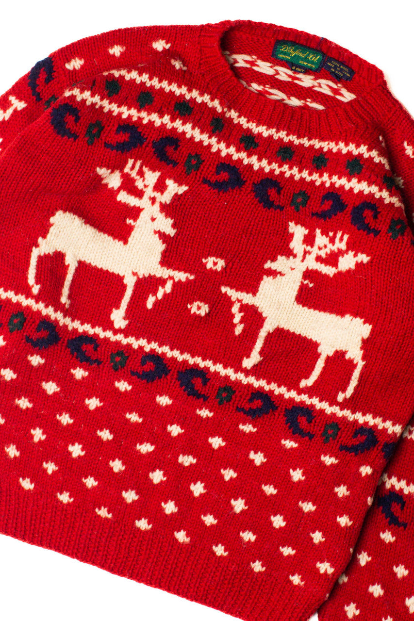 Dancing Reindeer Ugly Christmas Pullover 59426